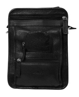 Кожаная сумка Vip Collection 2719 Black flotar
