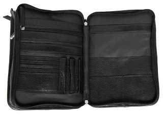 Кожаная сумка Vip Collection 2719 Black flotar