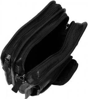 Кожаная сумка Vip Collection 2719 Black flotar