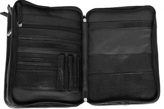 Кожаная сумка Vip Collection 2719 Black flotar