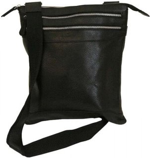 Кожаная сумка Vip Collection 296 Black flotar