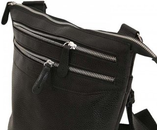 Кожаная сумка Vip Collection 296 Black flotar