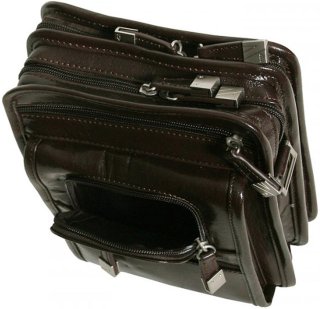 Шкіряна сумка Vip Collection Y 2719 Brown
