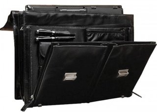 Кожаний мужской портфель VERUS V 117 Black