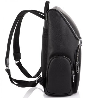 Кожаный мужской рюкзак Tiding Bag Черный