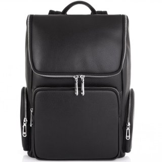Кожаный мужской рюкзак Tiding Bag Черный