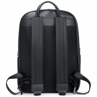 Шкіряний рюкзак Tiding Bag з відділом під ноутбук Чорний