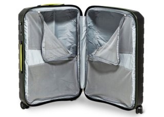 Легка валіза гігант із гнучкого поліпропілену 118 л Roncato Box, чорний з жовтим