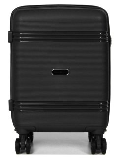 Маленька авіа валіза Snowball Mini XS – 25 л, 2,3 кг зі знімними колесами Чорна