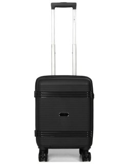 Маленька авіа валіза Snowball Mini XS – 25 л, 2,3 кг зі знімними колесами Чорна