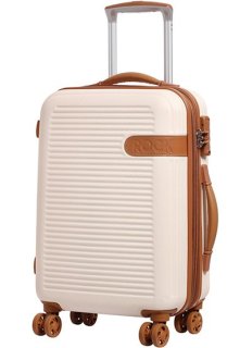 Маленький чемодан 35.5/45.5 л Rock Valiant Cream Hardshell Expandable (S)