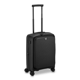 Мала валіза ручна поклажа Roncato ARCADE DLX – 47 / 55 л, 2,7 кг Чорна