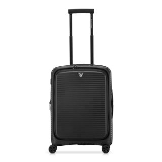 Мала валіза ручна поклажа Roncato ARCADE DLX – 47 / 55 л, 2,7 кг Чорна