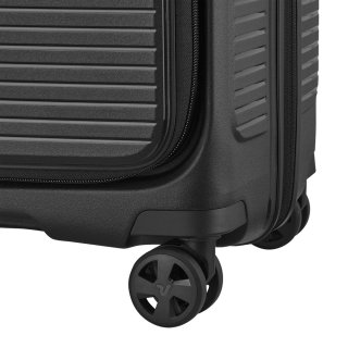 Мала валіза ручна поклажа Roncato ARCADE DLX – 47 / 55 л, 2,7 кг Чорна