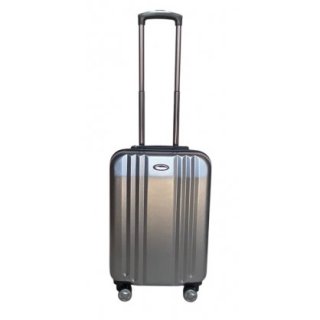 Маленький чемодан ручная кладь Snowball 91603 – 37 л, 2,6 кг Серебристый