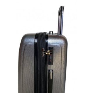 Маленький чемодан ручная кладь Snowball 91603 – 37 л, 2,6 кг Серебристый