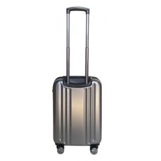 Маленький чемодан ручная кладь Snowball 91603 – 37 л, 2,6 кг Серебристый