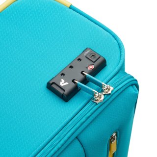 Маленький ультралегкий чемодан ручная кладь Roncato Lite Soft – 42 л, 1,7 кг Бирюзовый