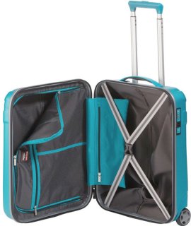 Малый 2-х колесный чемодан 44 л Travelite Vector, бирюзовый