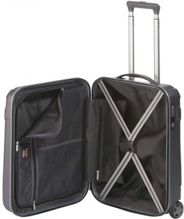 Малый 2-х колесный чемодан 44 л Travelite Vector, серый