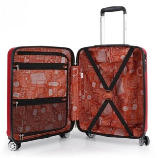 Малый 4-х колесный чемодан 34 л Gabol Mondrian (S) Red