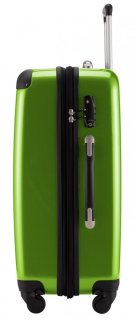 Мала 4-х колісна валіза із полікарбонату 38/42 л HAUPTSTADTKOFFER, салатовий