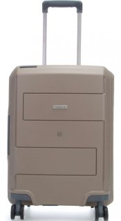 Малый 4-х колесный чемодан из полипропилена 39 л Travelite Makro Taupe