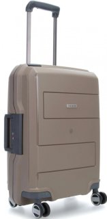 Малый 4-х колесный чемодан из полипропилена 39 л Travelite Makro Taupe