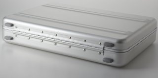 Малый алюминиевый атташе-кейс Slimline 3" Zero Halliburton, серебряный