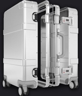 Малый чемодан 31 л Xiaomi RunMi 90 Points Smart Metal Suitcase 20" Silver