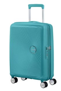 Малый чемодан American Tourister Soundbox ручная кладь – 35,5 / 41 л, 2,6 кг Бирюзовый