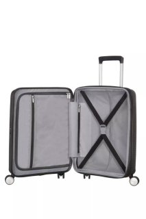 Малый чемодан American Tourister Soundbox ручная кладь – 35,5 / 41 л, 2,6 кг Черный