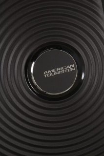 Малый чемодан American Tourister Soundbox ручная кладь – 35,5 / 41 л, 2,6 кг Черный
