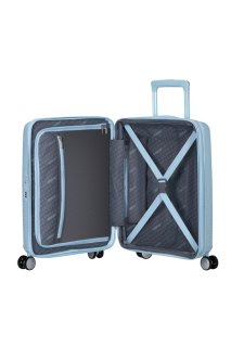 Малый чемодан American Tourister Soundbox ручная кладь – 35,5 / 41 л, 2,6 кг Голубой