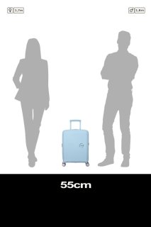 Малый чемодан American Tourister Soundbox ручная кладь – 35,5 / 41 л, 2,6 кг Голубой
