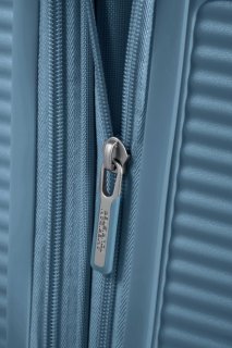 Малый чемодан American Tourister Soundbox ручная кладь – 35,5 / 41 л, 2,6 кг Голубой