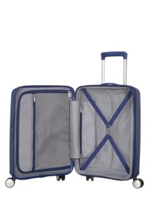 Мала валіза American Tourister Soundbox ручна поклажа – 35,5 / 41 л, 2,6 кг Синя