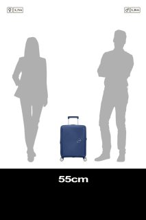 Мала валіза American Tourister Soundbox ручна поклажа – 35,5 / 41 л, 2,6 кг Синя