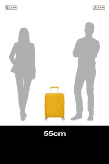 Малый чемодан American Tourister Soundbox ручная кладь – 35,5 / 41 л, 2,6 кг Желтый