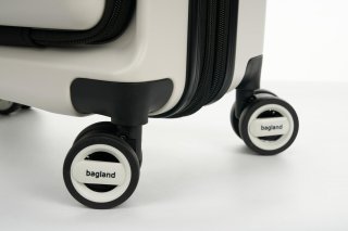 Малый чемодан Bagland Velo ручная кладь на 40/46 л с отделом для ноутбука Белый