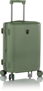 Малый чемодан Heys Earth Tones ручная кладь на 37/45 л из поликарбоната Зеленый