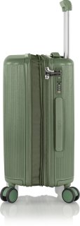 Малый чемодан Heys Earth Tones ручная кладь на 37/45 л из поликарбоната Зеленый