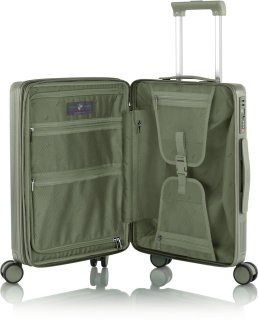 Малый чемодан Heys Earth Tones ручная кладь на 37/45 л из поликарбоната Зеленый