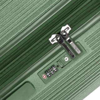 Малый чемодан Heys Earth Tones ручная кладь на 37/45 л из поликарбоната Зеленый