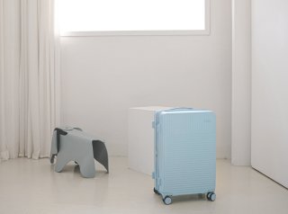 Малый чемодан Heys Pastel ручная кладь на 37/44 л из поликарбоната Голубой