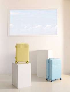 Малый чемодан Heys Pastel ручная кладь на 37/44 л из поликарбоната Голубой