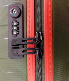 Мала валіза із гнучкого поліпропілену 41 л Roncato Box 2.0, мілітарі/помаранчева