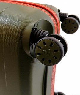 Мала валіза із гнучкого поліпропілену 41 л Roncato Box 2.0, мілітарі/помаранчева