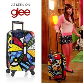 Малый чемодан из композитного поликарбоната 37 л Heys Britto Butterfly , разноцветный