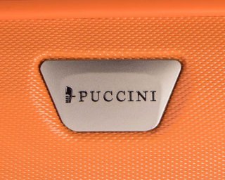Мала валіза із пластику на 4-х колесах 37.5 л PUCCINI PARIS помаранчева